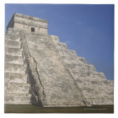 Mayaruinen bei Chichen Itza, Kukulcans Pyramide Fliese (Vorderseite)
