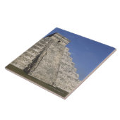 Mayaruinen bei Chichen Itza, Kukulcans Pyramide Fliese (Seite)