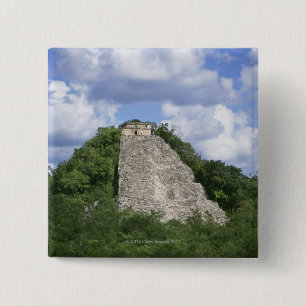 Mayaruinen von Coba, Yucatan-Halbinsel, Mexiko Button