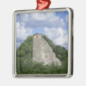Mayaruinen von Coba, Yucatan-Halbinsel, Mexiko Silbernes Ornament (Links)