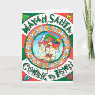 Mayasankt-Grußkarte Feiertagskarte