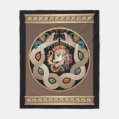 Mayaschlangen und Schädel Fleecedecke (Vorderseite)
