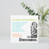 Mayastrand-Hochzeits-Einladung rivieras Mexiko Einladung (Stehend Vorderseite)