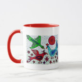 Mayavogel-Kaffee-Tasse Tasse (Links)