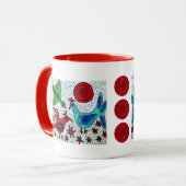 Mayavogel-Kaffee-Tasse Tasse (Vorderseite Links)