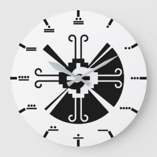 Mayaziffern - Hunab Ku Wand-Uhr Große Wanduhr