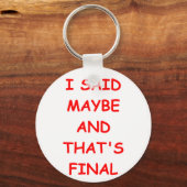 MAYBE SCHLÜSSELANHÄNGER (Vorderseite)