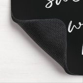 Maybe Swearing Will Help Cheeky Snarky Quote Black Mousepad (Ecke)
