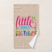 Maybe The Little Things Are Actually The Big Thing Badhandtuch Set (Handtuch)