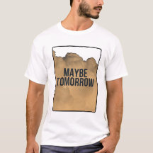 Maybe Tomorrow – Minimal Motivational Quote Typogr