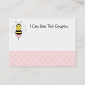 MayBee Bumble Bee Baby Shower Coupon (Rückseite)