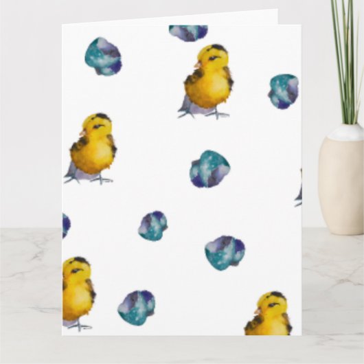 Maybelline Hatched Cloth Easter Napkins Karte (Vorderseite)