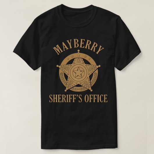 Mayberry Sheriffs Office Classic TV T-Shirt (Design vorne)