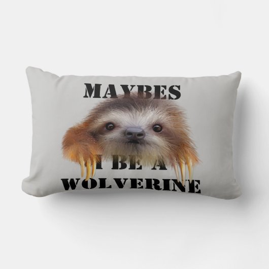 Maybes I ist ein Wurfs-Kissen des Lendenkissen (Vorderseite)