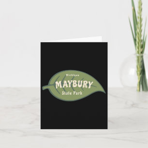 Maybury Staat Park Michigan Herbstlaubs Karte