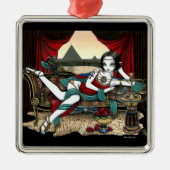 "Mayet" ägyptische Göttin-Engels-Verzierung Silbernes Ornament (Vorne)