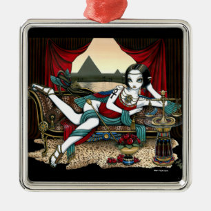 "Mayet" ägyptische Göttin-Engels-Verzierung Silbernes Ornament