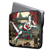 Mayet ägyptische Göttin-Fantasie-Laptop-Hülse 15" Laptopschutzhülle (Vorderseite Links)