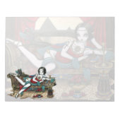 Mayet Egyptian Goddess Maat Angel Art Notepad Notizblock (Vorderseite)