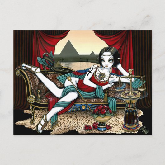 Mayet Egyptian Goddess Maat Angel Postcard Postkarte (Vorderseite)