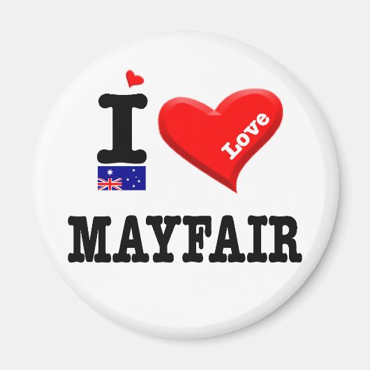 MAYFAIR - I Liebe Magnet (Vorne)