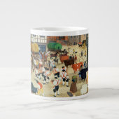 Mayfair Viehmarkt des 18. Jahrhunderts Jumbo-Tasse (Vorderseite)