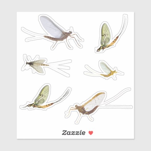 Mayflies Aufkleber (Blatt)