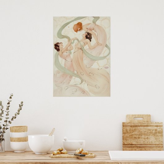 Mayflies I von Raphael Kirchner Poster (Küche)