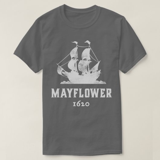 Mayflower 400 Jahre Shirt 1620 Thanksgivin (Design vorne)