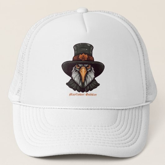 Mayflower Gobbler Truckerkappe (Vorderseite)