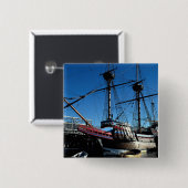 Mayflower II, nationale historische Button (Vorne & Hinten)