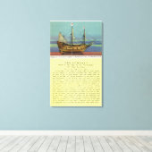 Mayflower Leinwanddruck (Insitu (Holzboden))