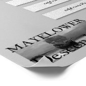 Mayflower Line - John Alden & Priscilla Mullins Poster (Ecke)