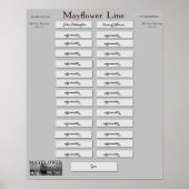 Mayflower Line - John Billington Poster (Vorne)