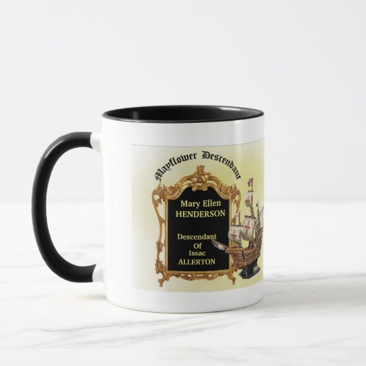 Mayflower Nachkomme-Kaffee-Tasse Tasse (Links)