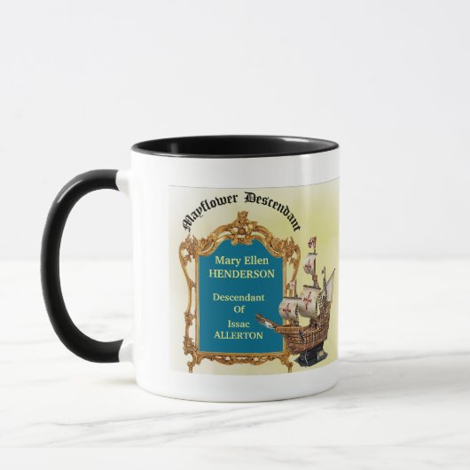Mayflower Nachkomme-Kaffee-Tasse Tasse (Links)