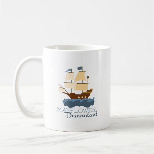Mayflower Nachkomme Kaffeetasse (Links)