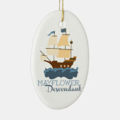 Mayflower Nachkomme Keramikornament (Rechts)
