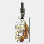 Mayflower Nachkomme-Segelschiff Gepäckanhänger (Vorderseite vertikal)