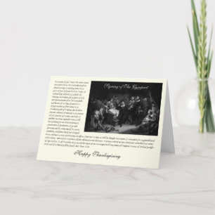 Mayflower Pilgrim Fathers - Signing of the Compact Feiertagskarte