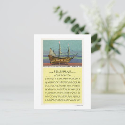 Mayflower Postkarte (Stehend Vorderseite)