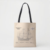Mayflower - SchiffskBlueprint-Pläne SD Tasche (Vorderseite)