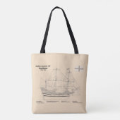 Mayflower - SchiffskBlueprint-Pläne SD Tasche (Rückseite)