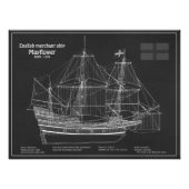 Mayflower - Schiffsplan PD Fotodruck (Vorne)