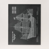 Mayflower - Schiffsplan PD Puzzle (Vertikal)