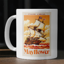 Mayflower Ship Vintage English Carrack Poster Art Kaffeetasse