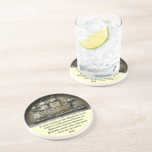 Mayflower - Stone Carving Erntedank Untersetzer (Seite)