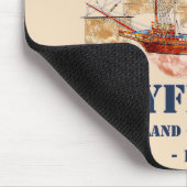 Mayflower Tall Ship - England in New World im Jahr Mousepad (Ecke)