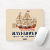 Mayflower Tall Ship - England in New World im Jahr Mousepad (Mit Mouse)