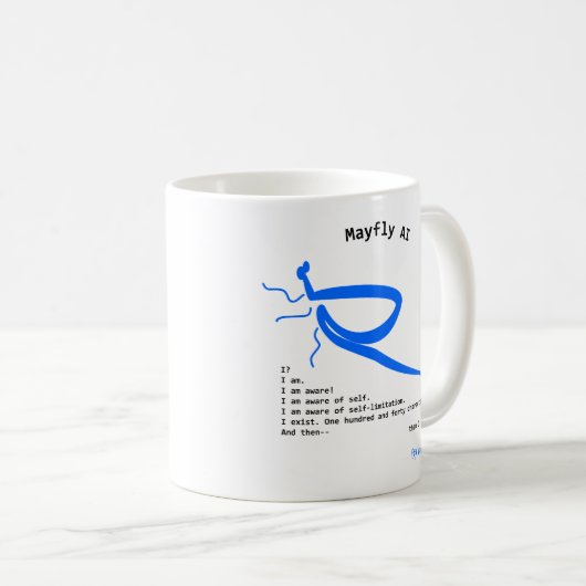 Mayfly AI Kaffeetasse (VorderseiteRechts)